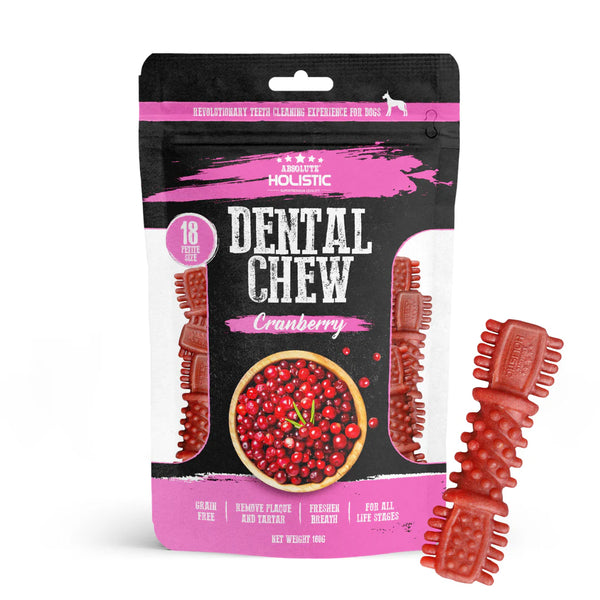 Absolute Holistic Value Pack Cranberry Dental Chews for Dogs 160g