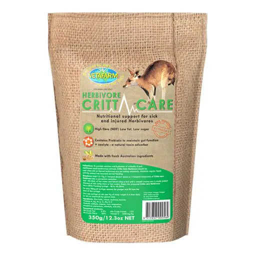 Vetafarm Herbivore Crittacare For Small Animals 350g