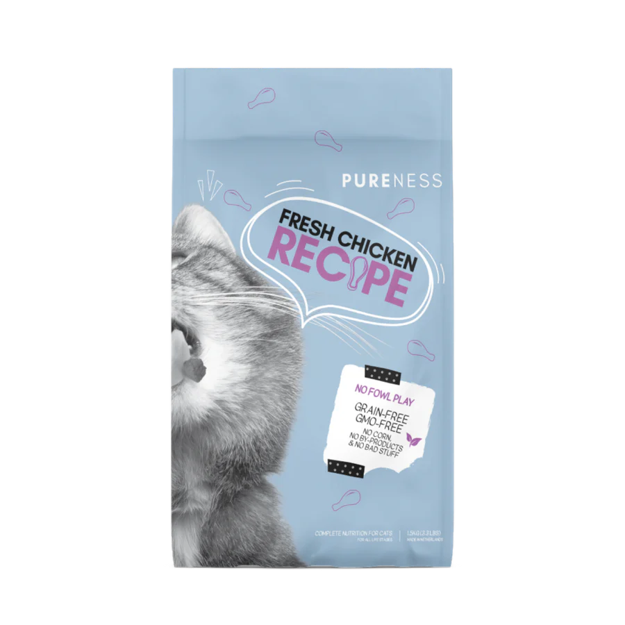 Pureness Fresh Chicken Recipe Dry Cat Food (1.5kg & 10kg and 1.5kgX3)