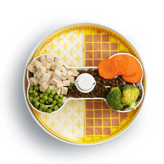 Puzzle Feeder Interactive Dog Bowl Lick Mat Wheat Yellow