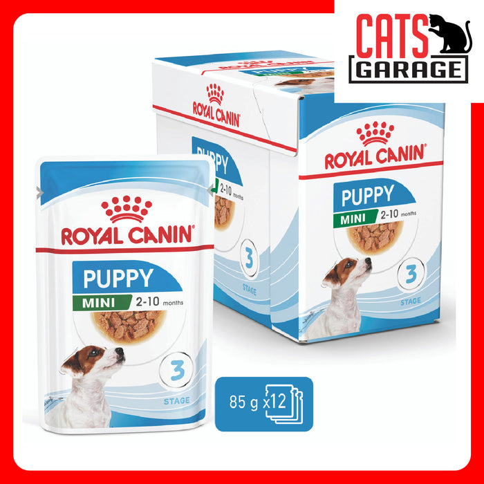 Royal Canin Mini Puppy Pouch Wet Dog Food 85g (12 Pouches)