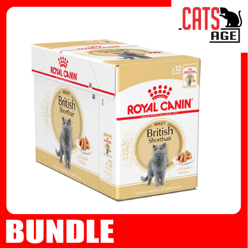 Royal Canin Feline Pouch British Shorthair Adult Cat Wet Food 85g X12