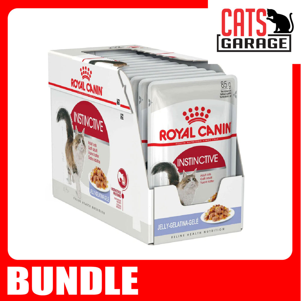 Royal Canin Feline Pouch Instinctive Adult Cat Wet Food in Jelly 85g X12