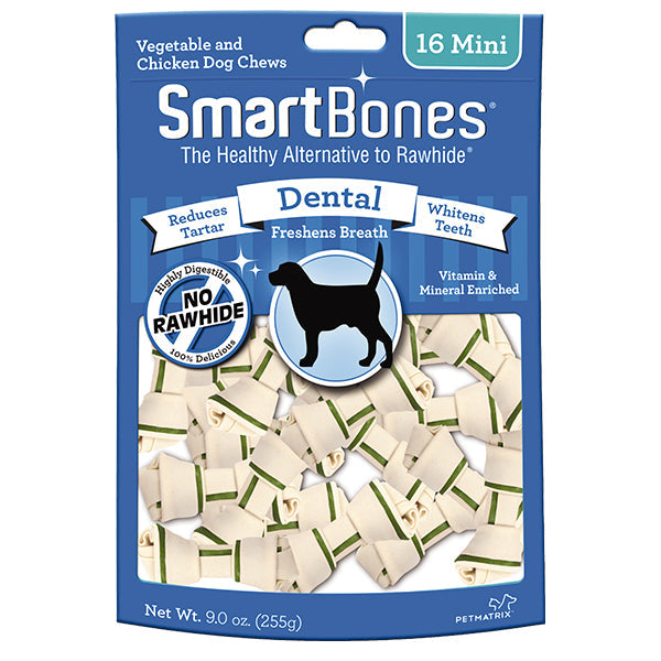 SmartBones Dental Dog Food Treats Chews/Sticks 8pcs/10pcs/16pcs/30pcs