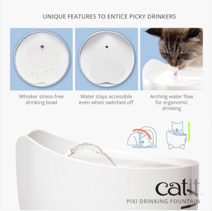 Catit PIXI Fountain White for Cats 2.5L