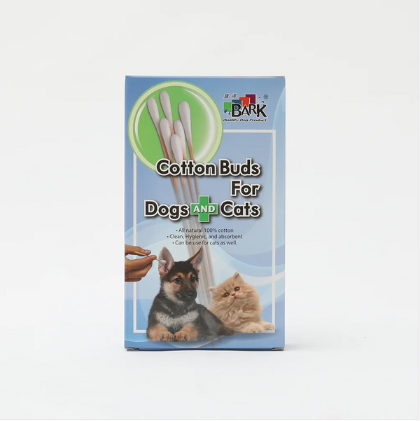 Bark Cotton Buds for Dogs & Cats 50pcs (3 Sizes)