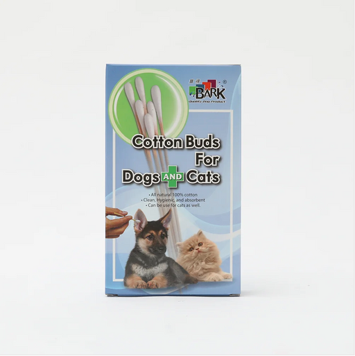 Bark Cotton Buds for Dogs & Cats 50pcs (3 Sizes)