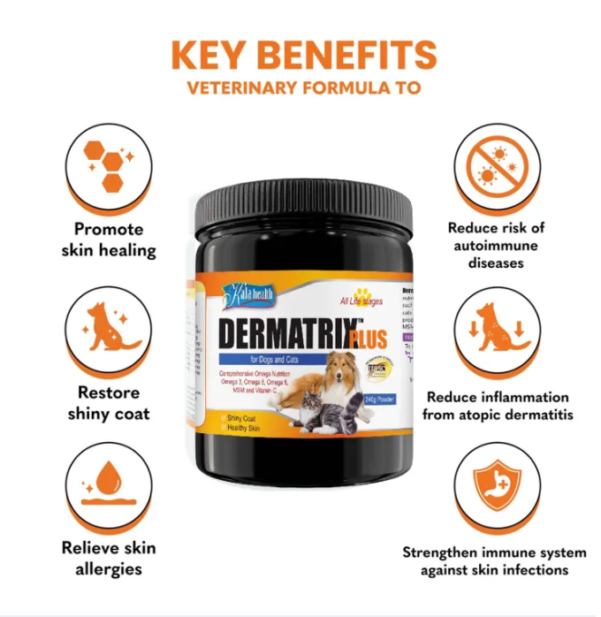 Kala Health Dermatrix Plus For Dogs And Cats 240g