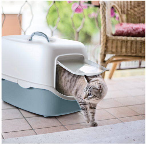 Stefanplast Cathy Filter Cat Litter Box Steel Blue