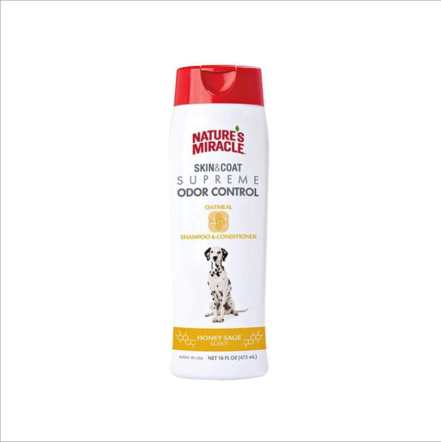 Nature’s Miracle Skin & Coat Supreme Odor Control – Oatmeal Shampoo & Conditioner 16oz