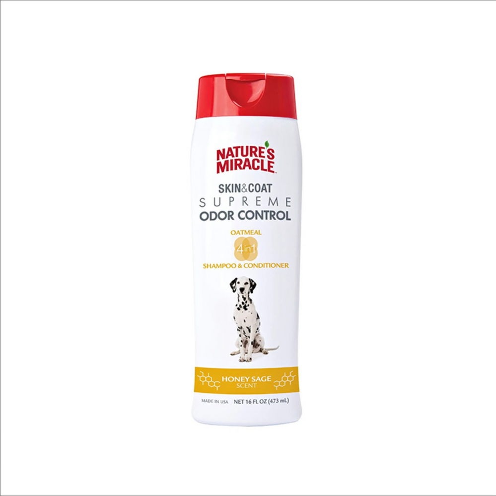 Nature’s Miracle Skin & Coat Supreme Odor Control – Oatmeal Shampoo & Conditioner 16oz