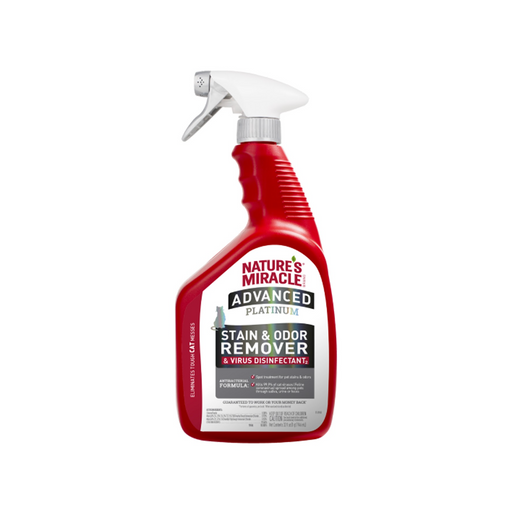 Nature's Miracle Advanced Platinum Stain and Odor Remover & Virus Disinfectant Cat Spray 32oz