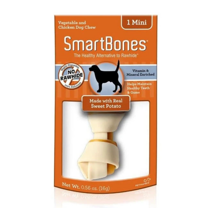 Smart Bones SmartBones Sweet Potato Classic Bone Chews Dog Treats Mini 30pcs — Cats ...