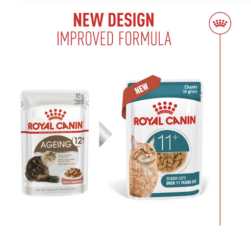 Royal Canin Ageing 11+ (Replaced to Ageing 12+) CIG Cat Wet Food 85g X12