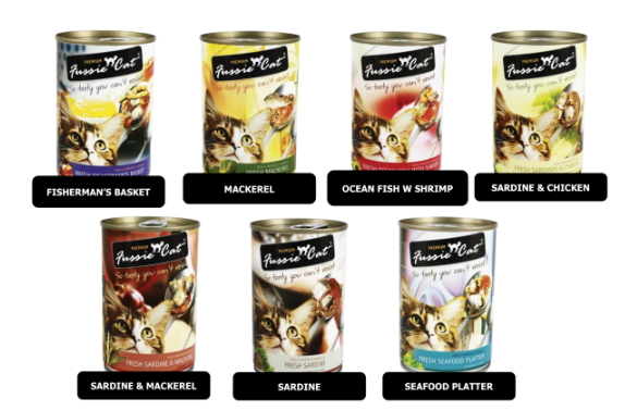 Fussie Cat Fresh Seafood Series Canned Cat Food 24 x 400g | Fresh Wet Food