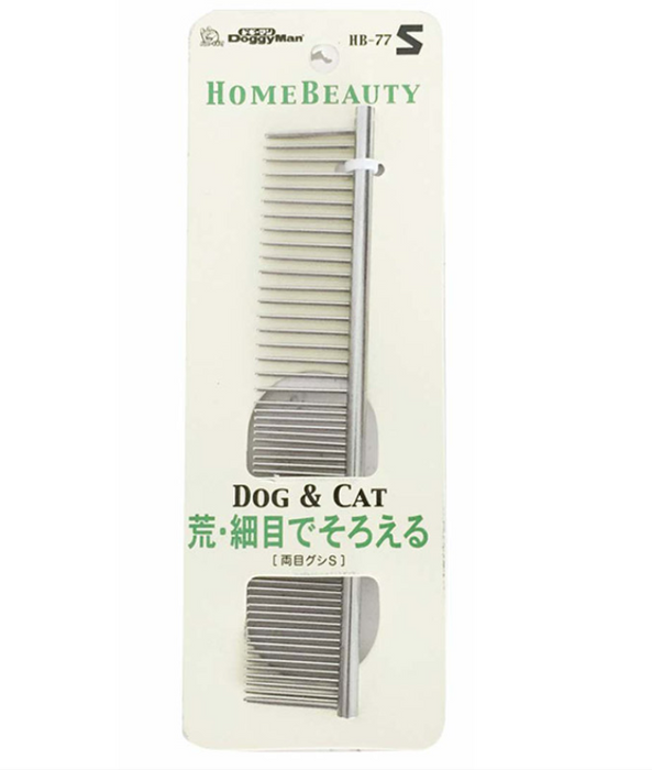 Doggyman Home Beauty Grooming Fine & Coarse Teeth Comb for Cats & Dogs