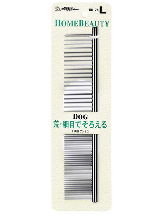 Doggyman Home Beauty Grooming Fine & Coarse Teeth Comb for Cats & Dogs