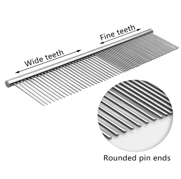 Doggyman Home Beauty Grooming Fine & Coarse Teeth Comb for Cats & Dogs