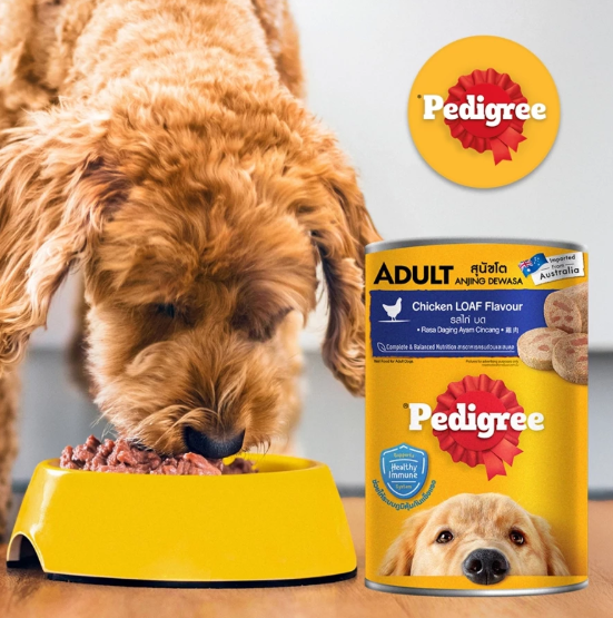 Pedigree Dog Caned Food For Adult Dog - Chicken/Beef/5 Kinds of Meat 400g/700g