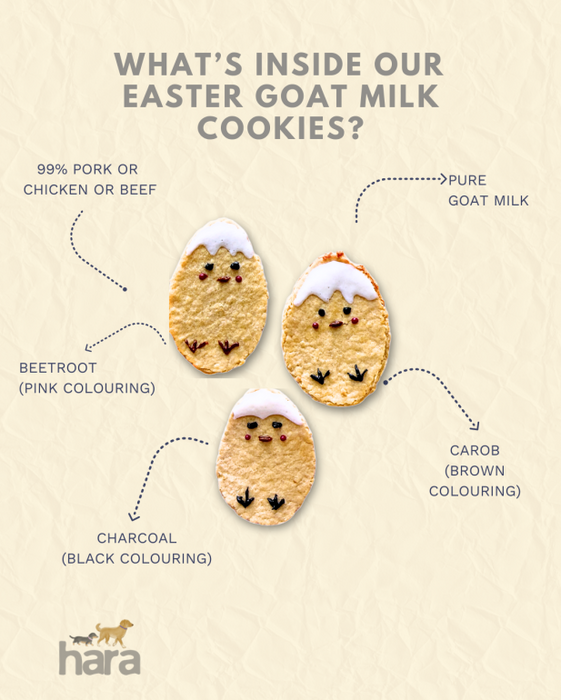 Hara Pets Easter Collection - Easter Egg/Goat Milk Candies Assorted/Goat Milk Cookies/Bunny Cookies