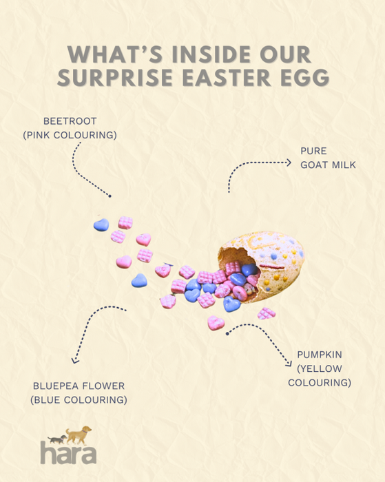 Hara Pets Easter Collection - Easter Egg/Goat Milk Candies Assorted/Goat Milk Cookies/Bunny Cookies