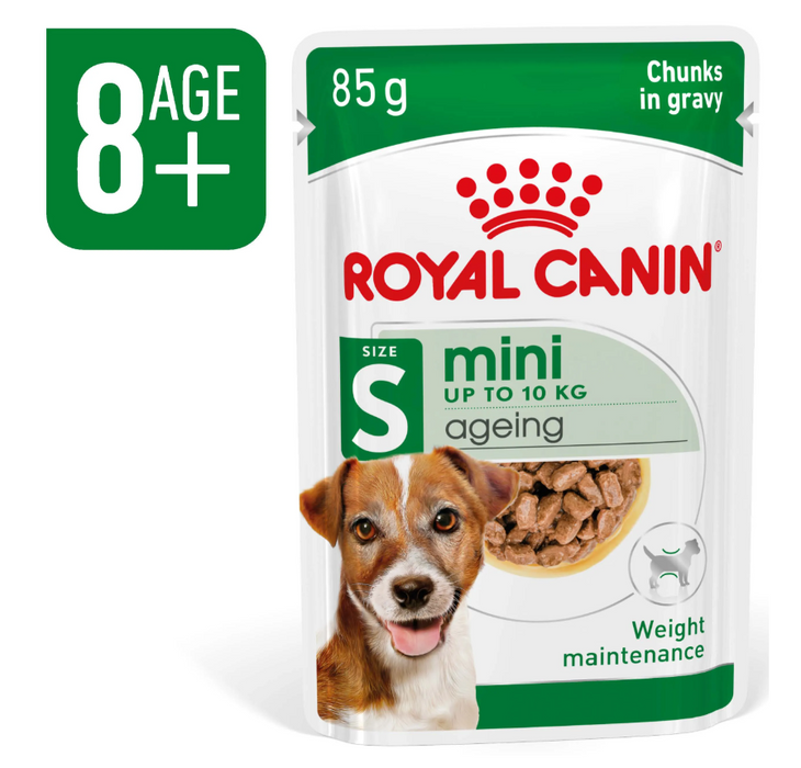Royal Canin Mini Ageing Pouch Wet Dog Food 85g (12 Pouches)