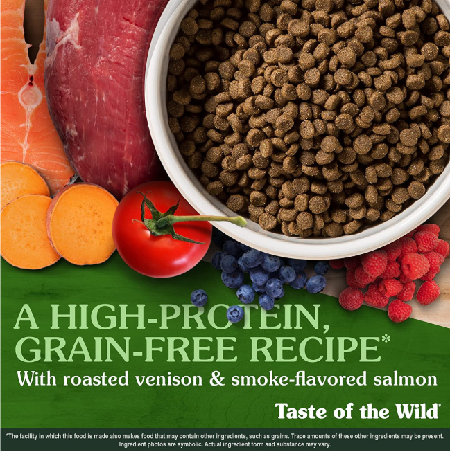 Taste Of The Wild FELINE Rocky Mountain Roasted Venison & Smoked Salmon Dry Cat Food 500g