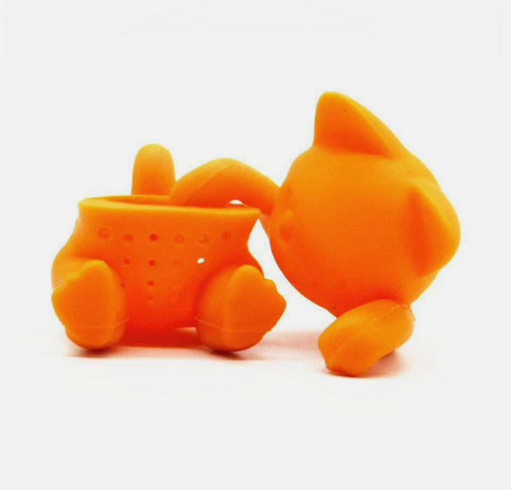Cat Loose Tea Leaf Infuser Strainer Filter