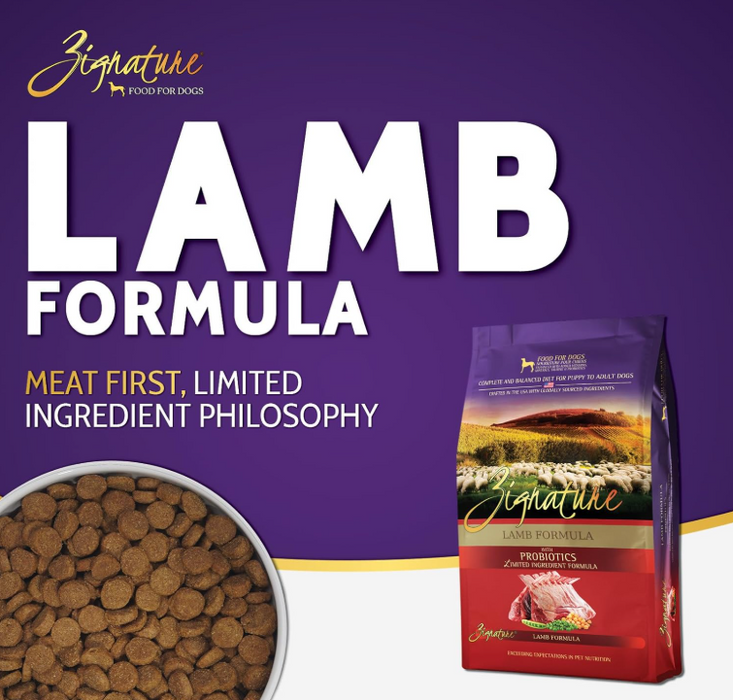 Zignature Lamb Formula Dog Dry Food (2 Sizes)