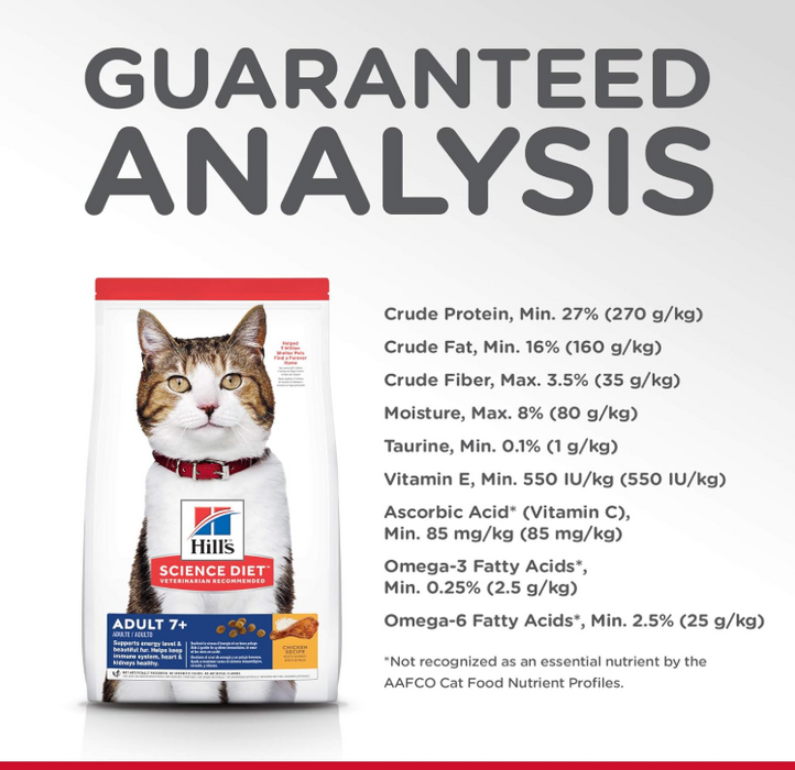 Hill's Science Diet Mature Adult 7+ Cat Dry Food 1.5kg