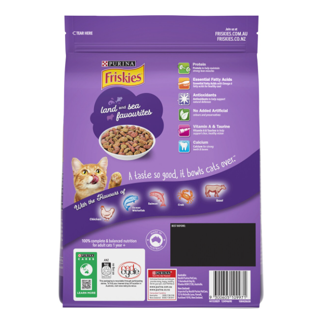 FRISKIES Surfin & Turfin Cat Dry Food 1kg