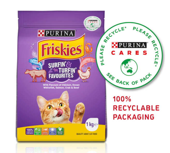 FRISKIES Surfin & Turfin Cat Dry Food 1kg
