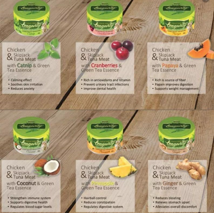 Nurture Pro Longevity Grain-Free Canned Cat Food 80g X6