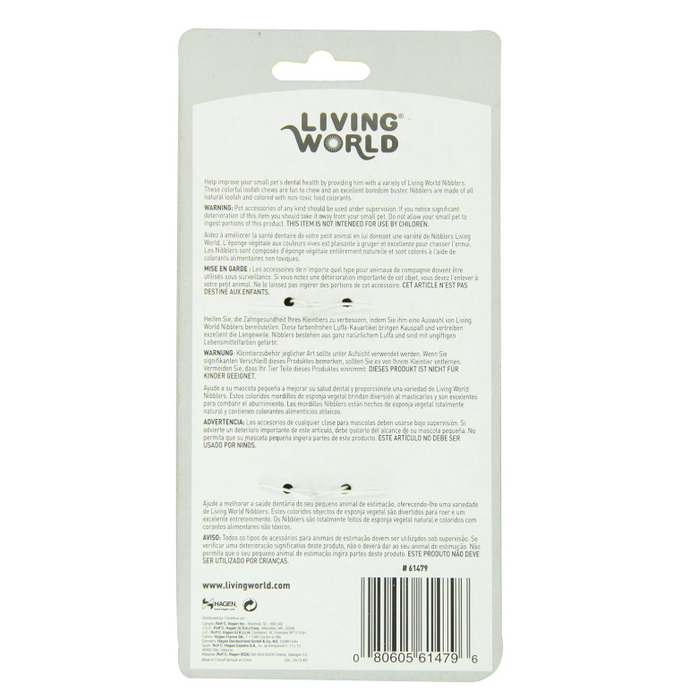 Living World Nibblers Slices Loofah Chews