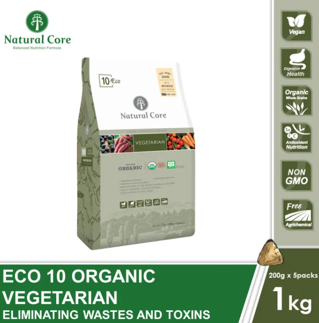 Natural Core Eco 10 Organic Vegetarian Dry Dog Food (2 Sizes)
