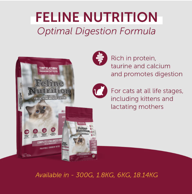 Top Ration Cat Feline Nutrition All Life Stages Dry Cat Food 18.14kg