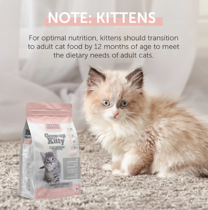 Top Ration Grow-Up Kitty Kitten Dry Cat Food 1.5kg