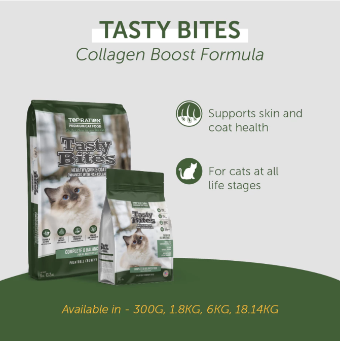 Top Ration Cat Tasty Bites All Life Stages 6kg