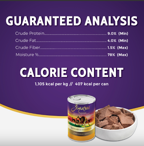 Zignature Kangaroo Formula Dog Wet Food 369g