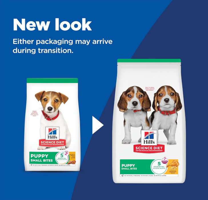 Hill's Science Diet Puppy Chicken Meal & Barley Small Bites (2 Sizes)