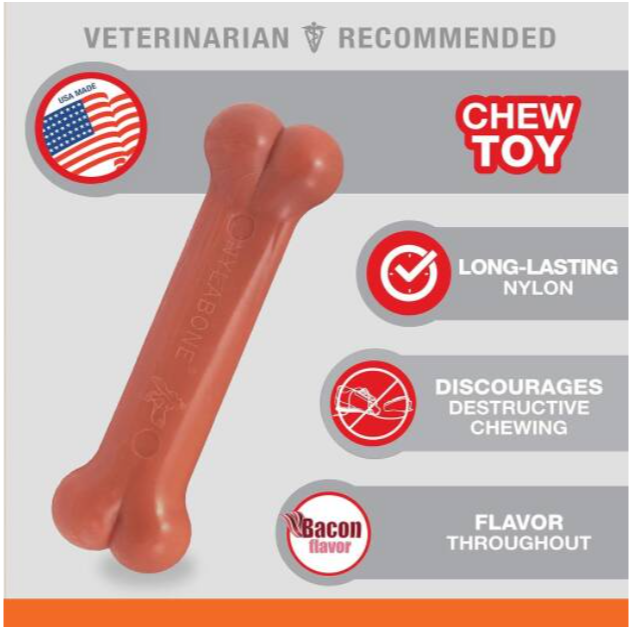 Nylabone Dura Chew Bacon Wolf Dog Toy