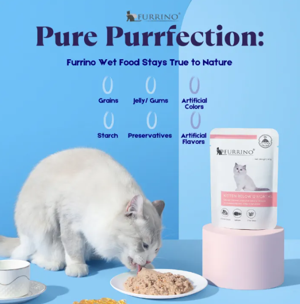 Furrino Mousse Adult Chicken & Crab Cat Wet Food 80g X12
