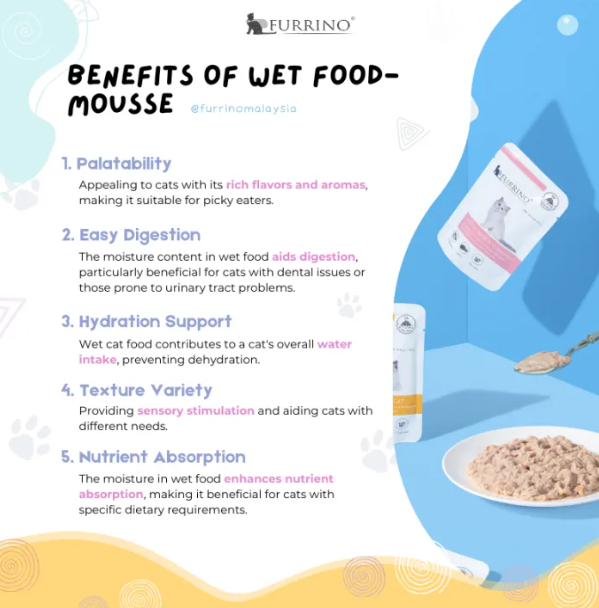 Furrino Mousse Adult Chicken & Crab Cat Wet Food 80g X12