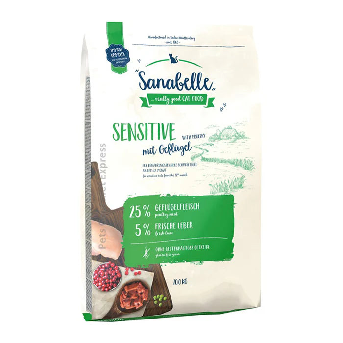 Sanabelle Sensitive Poultry Cat Dry Food 2kg & 10kg