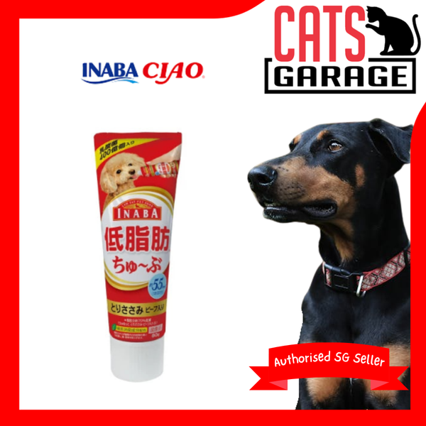Inaba Dog Wan Churu Tube Chicken Fillet & Beef 80g