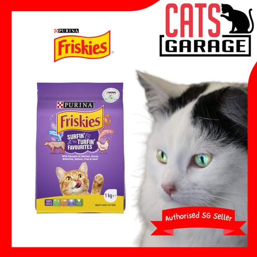 FRISKIES Surfin & Turfin Cat Dry Food 1kg