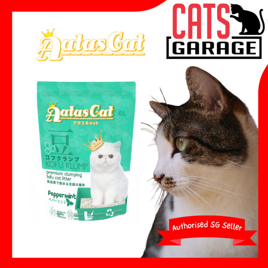 AATAS CAT Kofu Klump Tofu Litter PEPPERMINT Cat Litter 6L X6