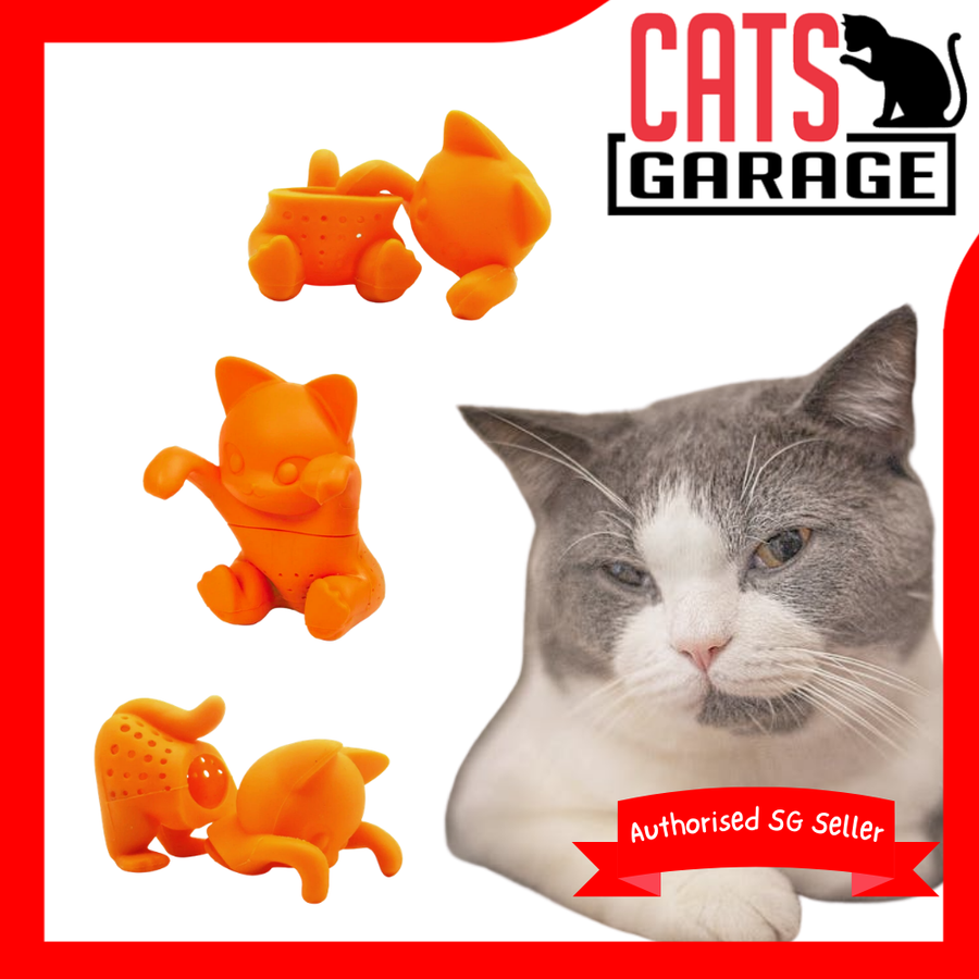 Cat Loose Tea Leaf Infuser Strainer Filter