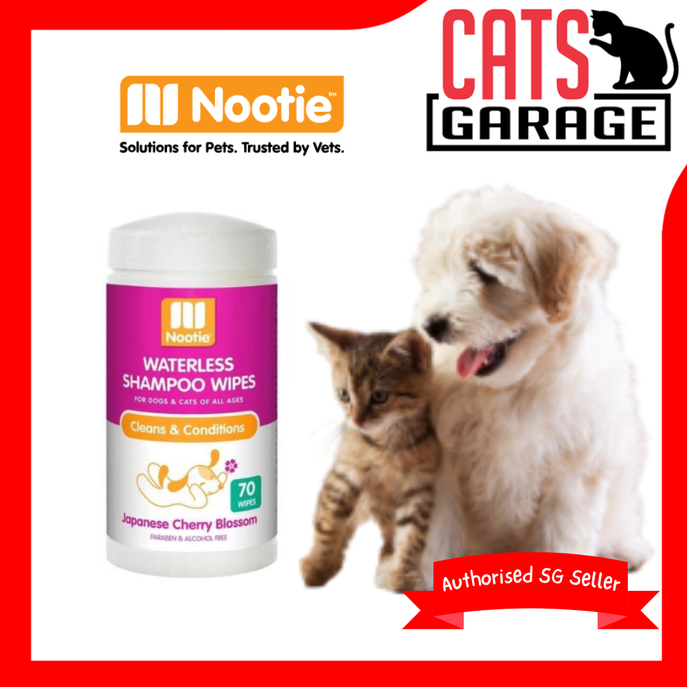 Nootie™ Waterless Shampoo Wipes Japanese Cherry Blossom [Dogs + Cats]