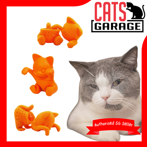 Cat Loose Tea Leaf Infuser Strainer Filter